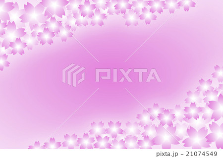 背景素材壁紙 フラワー サクラ さくら色 桜の花 春 入学 卒業式 枠