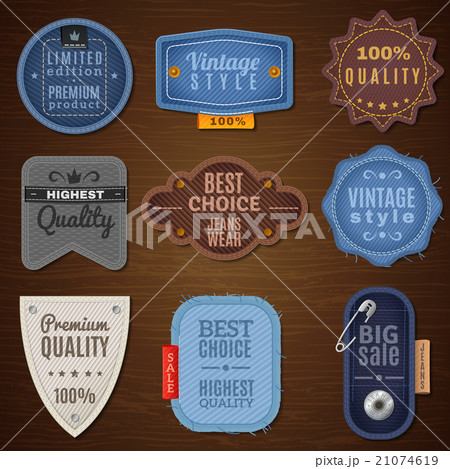 Jeans Label Icons Jeans Label Icons 21074619