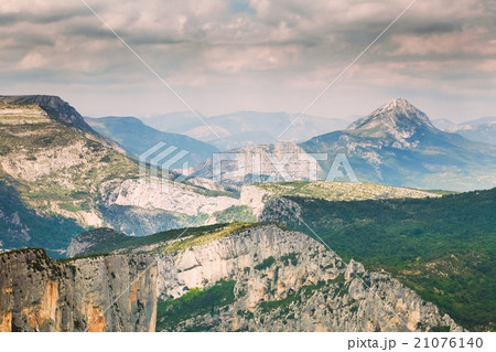 Beautiful amazing landscape of the Verdon Gorge in Beautiful amazing landscape of the Verdon Gorge in 21076140