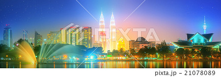 Kuala Lumpur night Scenery, The Palace of Culture Kuala Lumpur night Scenery, The Palace of Culture 21078089