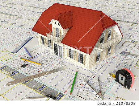 House Architectural Drawing And Layout 21078208
