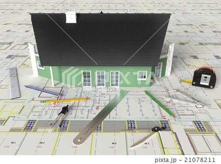 House Architectural Drawing And Layout 21078211