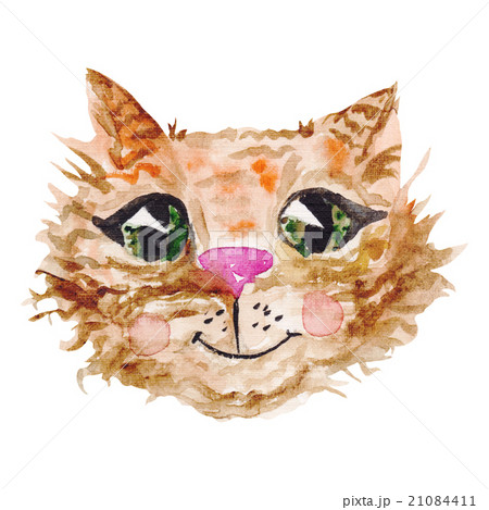 Watercolor Cat Face Watercolor Cat Face 21084411