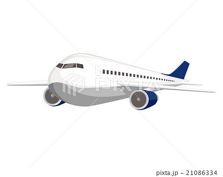 飛行機のイラスト　旅客機 21086334