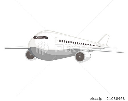 飛行機のイラスト　旅客機 21086468
