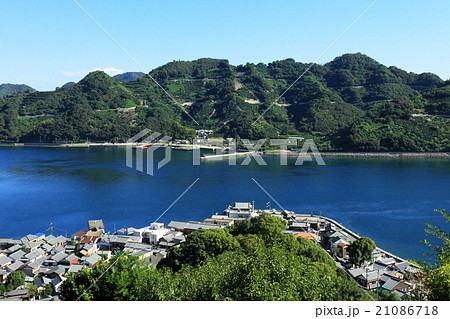 一峰寺山からの眺望　御手洗と岡村島 21086718