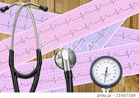 Blood pressure meter and stethoscope Blood pressure meter and stethoscope 21087389