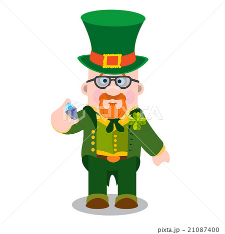 The man with a diamond. St. Patrick s Day. 21087400