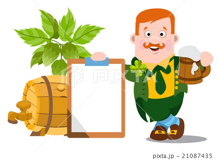 Man in the Irish pub. St. Patrick s Day. 21087435