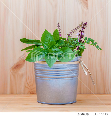 The fresh herbs from the garden. The fresh herbs from the garden. 21087815