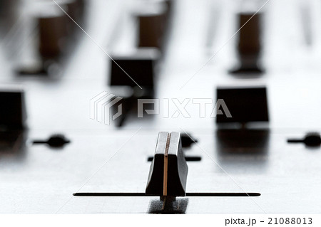 Crossfader on dj mixer in club Crossfader on dj mixer in club 21088013
