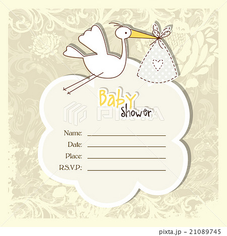 Baby announcement card 21089745