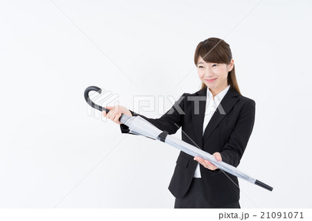 ビジネスウーマン　傘 21091071