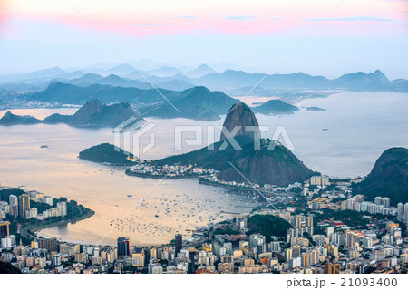 Rio de Janeiro, view from Corcovado to Sugarloaf Rio de Janeiro, view from Corcovado to Sugarloaf 21093400