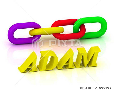 ADAM- Name and Family of bright yellow letters 21095493