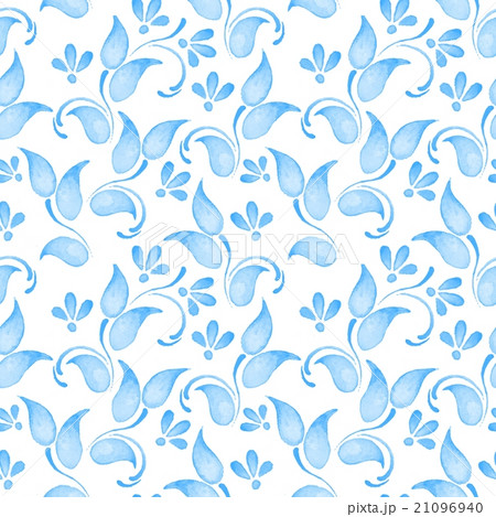 Abstract watercolor branch 2. Floral pattern 2 21096940