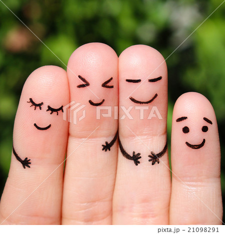 Finger art of friends. Finger art of friends. 21098291