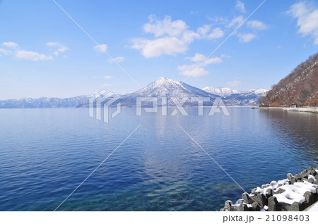 北海道 支笏湖と恵庭岳 北海道 支笏湖と恵庭岳 21098403