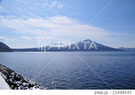 北海道　支笏湖 21098545