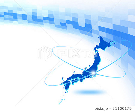 日本地図 ビジネス背景 グローバル 経済 貿易 成長のイラスト素材