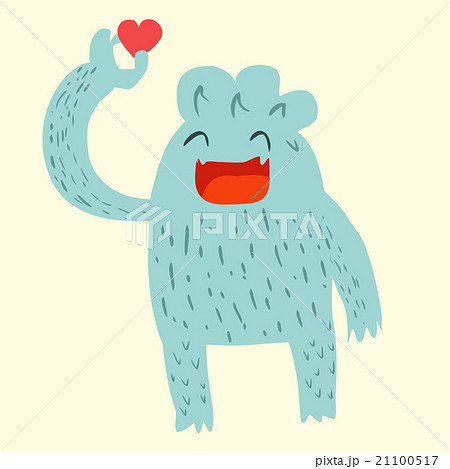 Cute Yeti cartoon doodle 21100517
