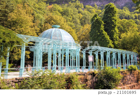 Arbor with gallery in Borjom-Kharagauli National P 21101695