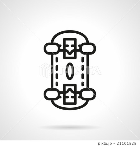 Skateboarding black line design vector icon Skateboarding black line design vector icon 21101828