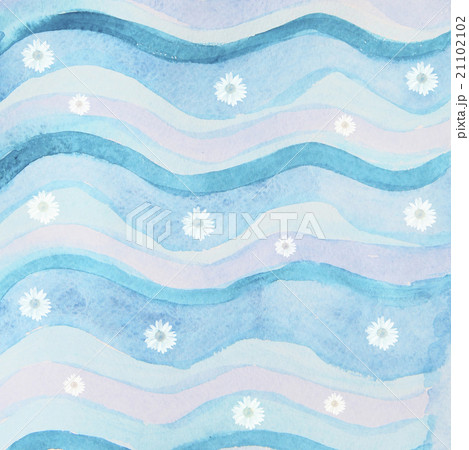 Abstract watercolor background with blue waves  21102102