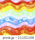 Abstract watercolor rainbow floral wave background 21102106