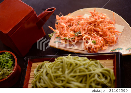 桜海老　さくらえび　桜えび　さくら海老　搔き揚げ　茶そば 21102599