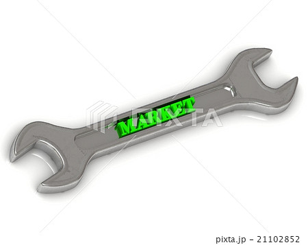 MARKET bright volume letter on silver metal  21102852