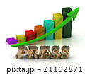 PRESS bright of gold letters and Graphic growth 21102871