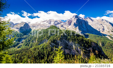View of the massif of the Marmolada, Italy 21103728