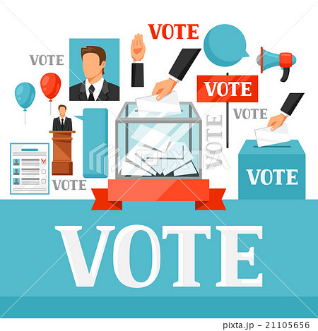 Vote political elections background. Illustration 21105656
