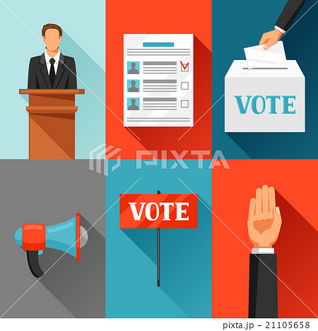Vote political elections concept. Illustration for 21105658