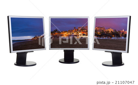 Tenerife island (Canary) in computer screens Tenerife island (Canary) in computer screens 21107047