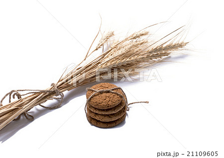bunch of wheaten ears and linking of cookies bunch of wheaten ears and linking of cookies 21109605