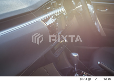 Detail of new modern car interior Detail of new modern car interior 21114830
