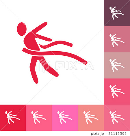 flat running man icon business theme 21115595