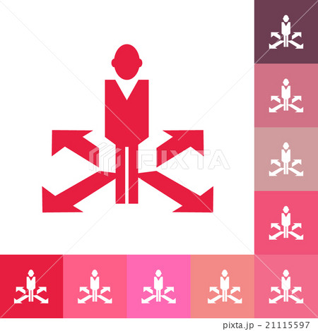 flat icon people arrow business theme 21115597