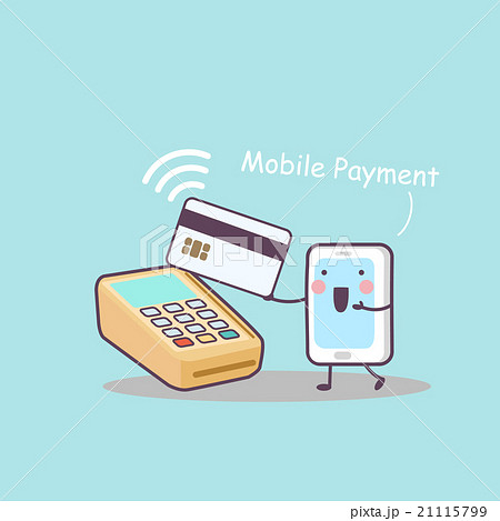 cute cartoon mobile payment 21115799