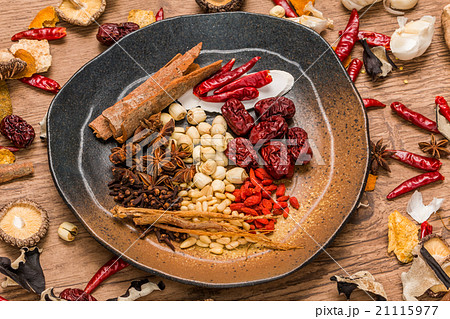 薬膳 漢方 健康食 Chinese medicine with medicinal herbs 薬膳 漢方 健康食 Chinese medicine with medicinal herbs 21115977