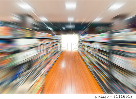 スーパーの店内のイラスト素材