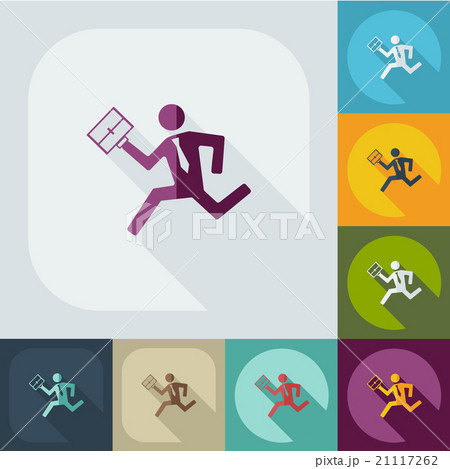 flat icon stick figure business theme flat icon stick figure business theme 21117262