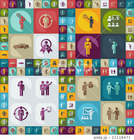 assembly of people silhouettes stick figure 21118471