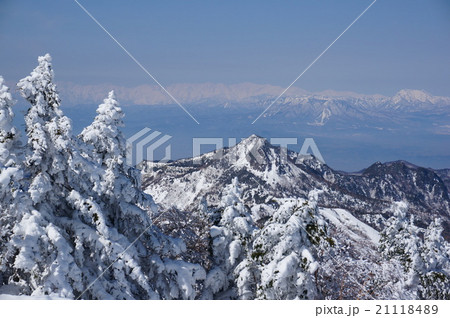笠岳 雪 冬 樹氷 志賀高原 笠岳 雪 冬 樹氷 志賀高原 21118489