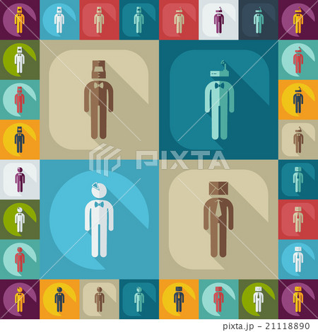 assembly of people silhouettes stick figure 21118890