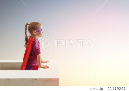 girl in Superhero's costume 21119291