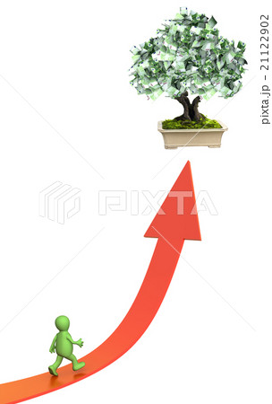 Money tree with euro banknotes 21122902