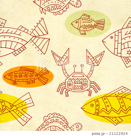 Seamless texture of paper and ethnicity patterns 21122924